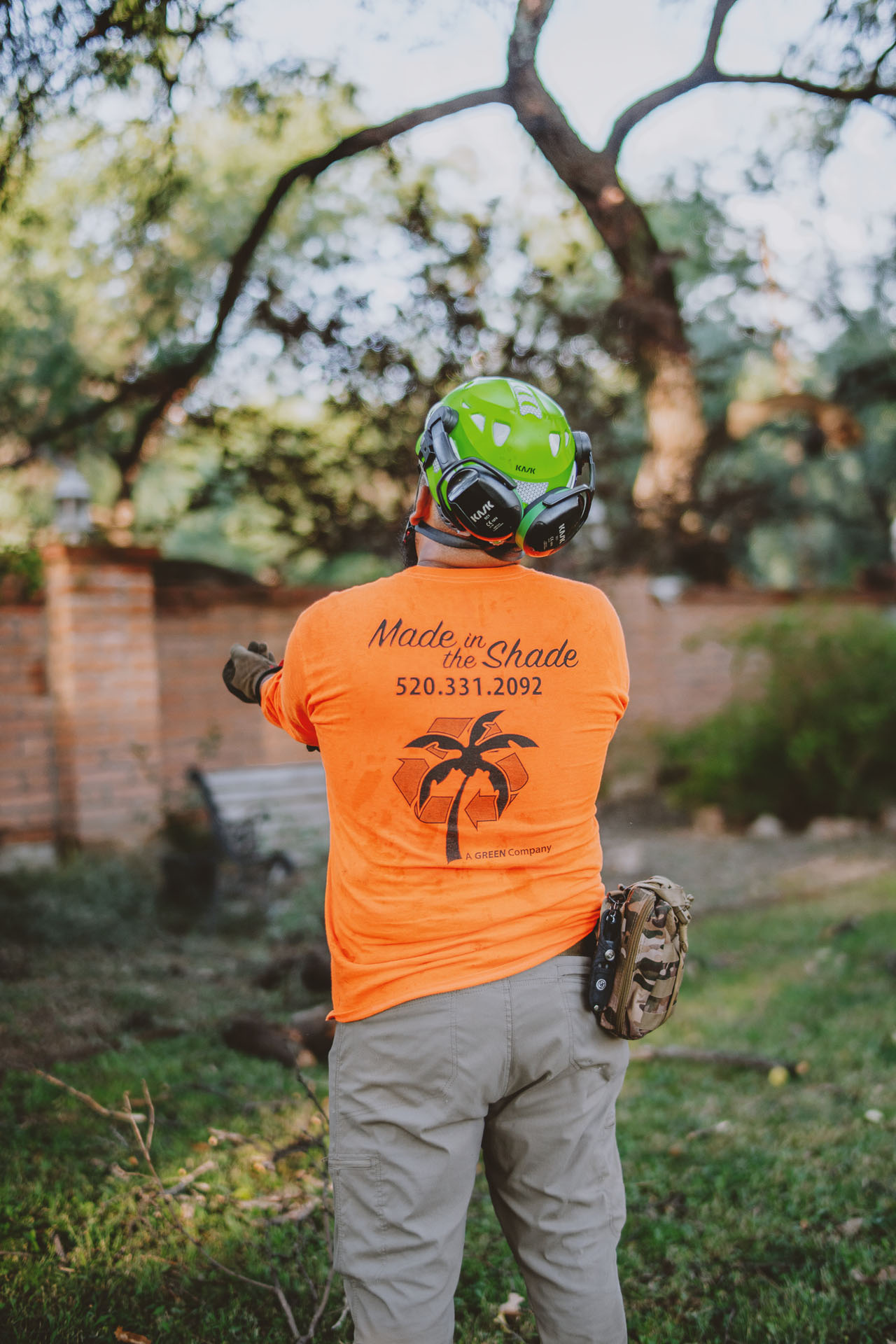 Made in the Shade - Certified Arborist - Expert Tree Service work site